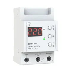 Voltage relay ZUBR 1 phase 3 modules 40A 8 800VA D40t
