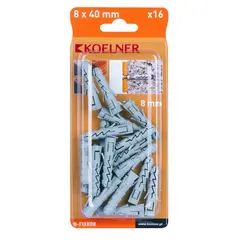 Dowel 16 pcs B-FIXK08 8x40mm blister