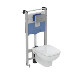 Installation kit with suspended toilet Ideal Standart Tesi white