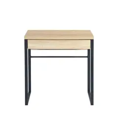 Computer table 73x50x75 cm HALLDOR LIGHT WOOD BLACK LEG