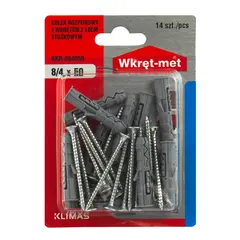 Dowel with screw Wkret-met BKR-084050 8x50 mm 14 pcs