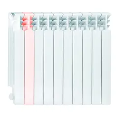Sectional aluminum radiator KFA G500F white