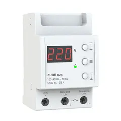 Voltage relay ZUBR 1 phase 3 modules 25A 5 500VA D25