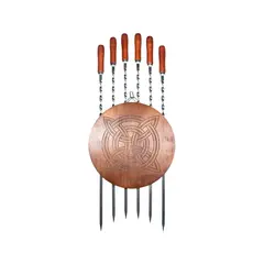 Set of 6 skewers with a wooden board Discovery - YT11 Craft box 63cmx10mmx2.5mm