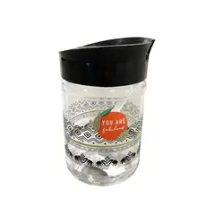 Glass jar with plastic spoon RENGA 580 ml 162020 28708