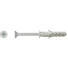 დიუბელი უნივერსალური UNIPLUG Koelner 8x65 მმ სჭვალით 5,0x80 მმ 6 ც B-UNIFIX-08L+  ბლისტი