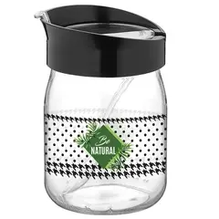 Glass jar with spoon RENGA 425ml 162014 28705