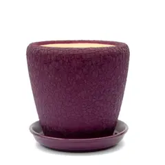 Ceramic flower pot Oriana Gracia №1 silk violet 24.5x25.2 cm 10 l