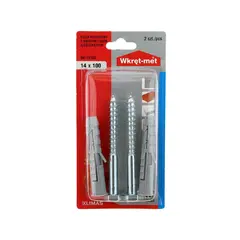 Spreading dowel with screw with hex head Wkret-met BK-14100 14x100 mm 2 pcs