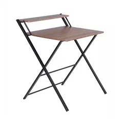 Компьютерный стол MEGAN TEAKW 81,5x70x82,5см черный, коричневый