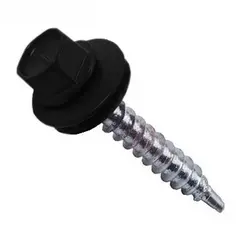 Self-tapping drill Koelner 4,8x35 wood with collar EPDM color RAL 20 pcs B-OD-48035T9005