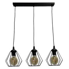 Hanger LUMINEX Leti 3 E27 metal black diamond 223