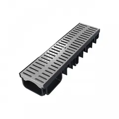 Drainage channel Devorex PP grille 130/50 A15 grey