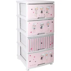 Chest of Drawers with Decorative Design Aleana 123093 4 Drawers
