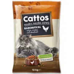 Корм сухой для кошек Cattos 10кг с птицей
