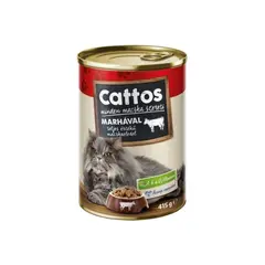 Влажный корм для кошек Cattos 415г с говядиной