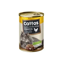 Влажный корм для кошек Cattos 415г с птицей