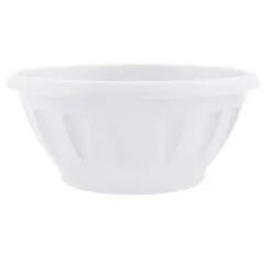 Plastic flower pot with a stand Aleana Janna 28x13 white