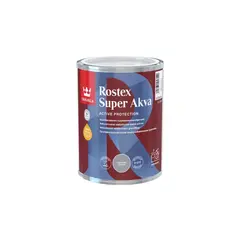 Краска для метала Tikkurila Rostex Super akva primer светло-серый 1 л