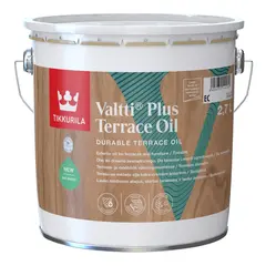 Краска для защиты дерева Tikkurila Valtti Plus Terrace Oil Clear 2,7 л