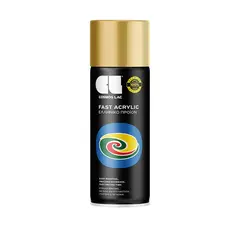 Краска аэрозольная Cosmos Lac FAST ACRYLIC яркий золотой 400 мл