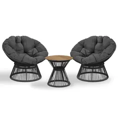 Garden furniture set table and 2 chairs