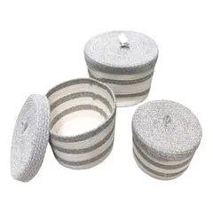 Basket with lid 3 pcs TA-64