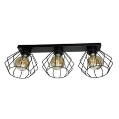 Ceiling lamp Leti 3 E27 metal black diamond 082