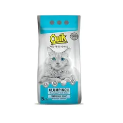 Наполнитель для кошачьего туалета бентонит Quik 5л белое мыло