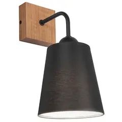 Wall lamp Lamkur LULA 1 Е27 oak black 47737