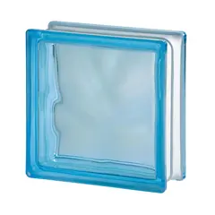 Glass block INVESTMENT AZUR WAVE 19x19x8
