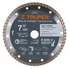 Алмазный диск Truper Turbo DID-270 180 мм