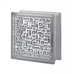 მინა ბლოკი INVESTMENT CLEAR MAYA 19x19x8