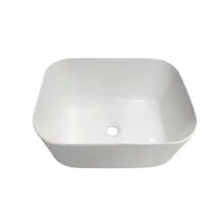 Умывальник накладной 78730 Glossy White square 500x390x255 мм