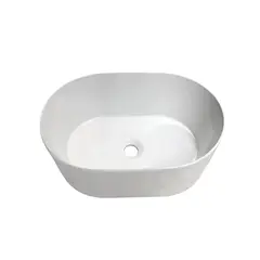Умывальник накладной 78874 Glossy White oval 505x345x215 мм