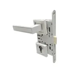 Set handle and lock BT Group 5-001-50 WT 70 mm white