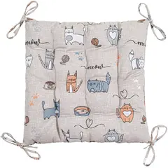 Chair cushion Home Line 40x40 cm beige