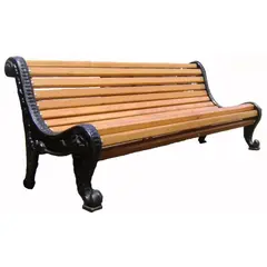 ACHISARI Cast-iron Three-seater Park Bench, Qutaisian