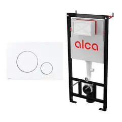 Система инсталяции для унитаза Alcadrain AM101/1120 + кнопка M670