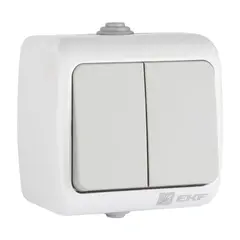 Switch EKF grey 2 keys 10A IP54