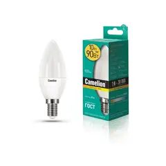 შუქდიოდური ნათურა Camelion 10W С35 Е14 3000K
