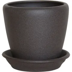 Pot ceramic Oriana Gracia №4 1.2 l chocolate