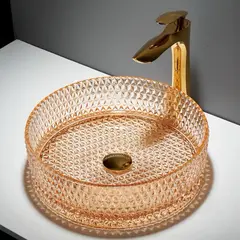 Washbasin countertop GLASS BASIN GL01D-CP