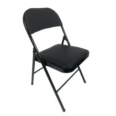 Folding chair black 40x40x76 cm