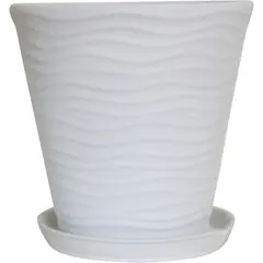 Pot ceramic Oriana New Wave №2 9 l white