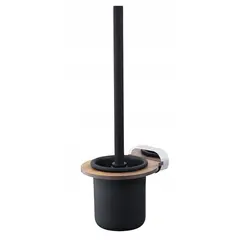 Toilet brush Bisk Bergen wooden/chrome