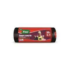 Пакеты для мусора с затяжками Fino 35 л/30 шт