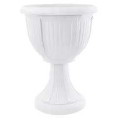 Flower Pot Plastic with a stand Aleana Lion 31 white