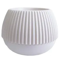 Pot plastic Aleana Boho d21 white rose