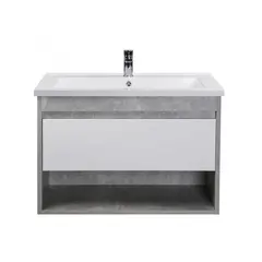 Bathroom furniture with washbasin Oslo Loft 80-A gray/white SU/Cosmo 80 cm